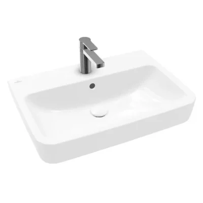 Villeroy & Boch O.novo - izlietne 65x46 cm, ar pārplūdi, ar maisītāja caurumu, Alpu balts 4A416501