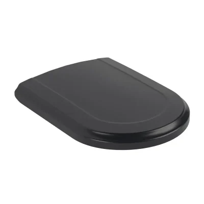 Villeroy & Boch Hommage - WC sēdeklis, SoftClosing, QuickRelease, Pure Black 8809S1R7