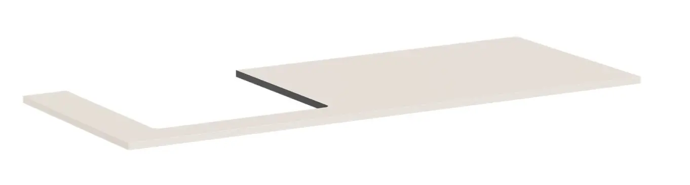 Hansgrohe Xilesa E - izlietnes plātne, 138x55 cm, izgriezums pa kreisi, matēti bēša 54272780