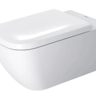 Duravit Happy D.2 - pie sienas stiprināms WC, Rimless, balts 2550090000