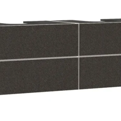 Hansgrohe Xevolos E - izlietnes skapītis, 157x56x55 cm, 4 atvilktnes, matēti bēšs/tekstils tumši pelēks 54200660