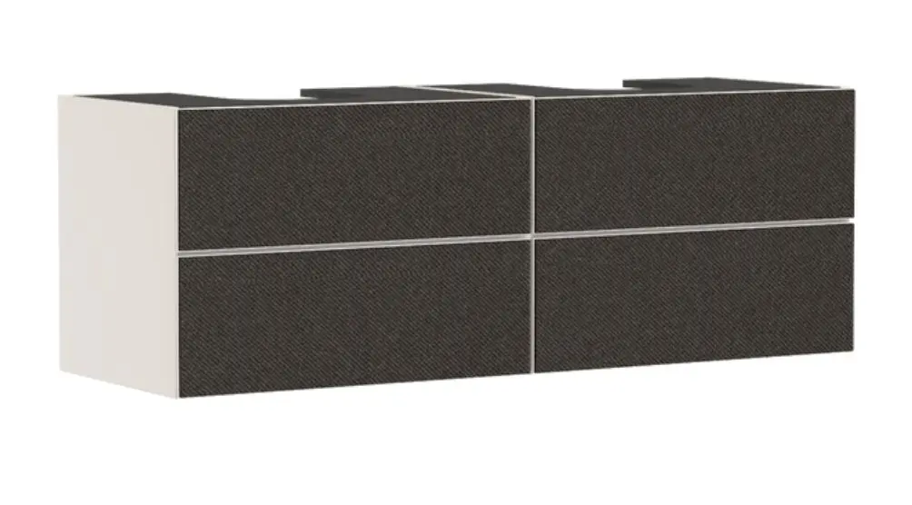 Hansgrohe Xevolos E - izlietnes skapītis, 157x56x55 cm, 4 atvilktnes, matēti bēšs/tekstils tumši pelēks 54200660