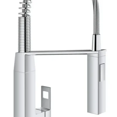 Grohe Eurocube - virtuves izlietnes vienas sviras maisītājs, hromēts 31395000