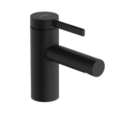 Hansgrohe Zesis S - izlietnes maisītājs ar noteces komplektu ar stieni, EcoSmart+, CoolStart, matēti melns 74710670