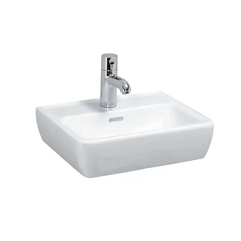 Laufen Pro - roku mazgājamā izlietne, 45x34 cm, bez jaucējkrāna cauruma, LCC, balta H8119514001091