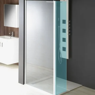 Polysan Modular Shower - fiksēta dušas siena, pieslēgšanai pie grozāmās daļas, 100 cm, caurspīdīgs stikls MS3A-100