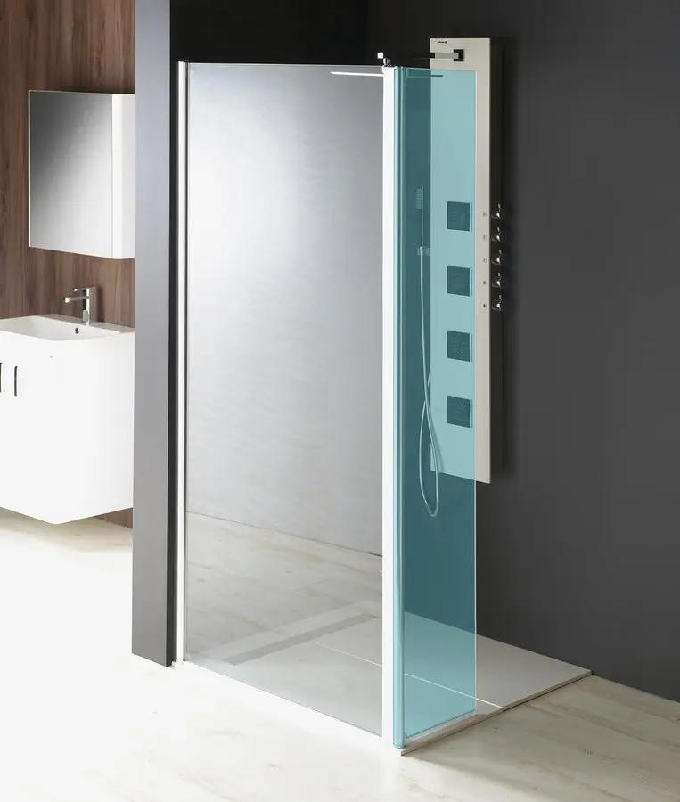 Polysan Modular Shower - fiksēta dušas siena, pieslēgšanai pie grozāmās daļas, 100 cm, caurspīdīgs stikls MS3A-100