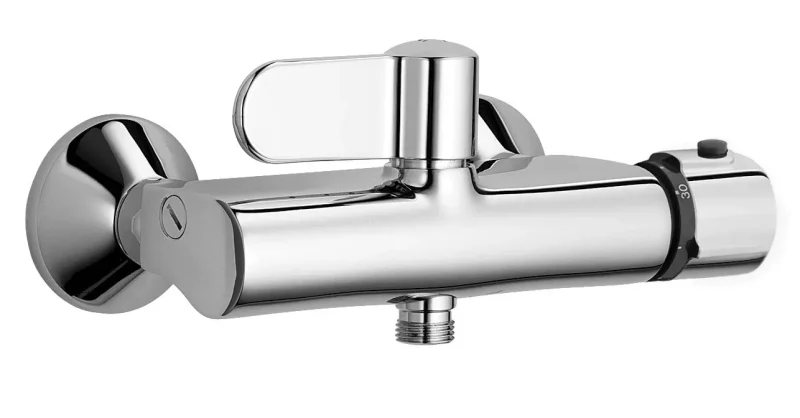 Hansa Tempra - termostata dušas maisītājs, montāža pie sienas, hroms 08240202