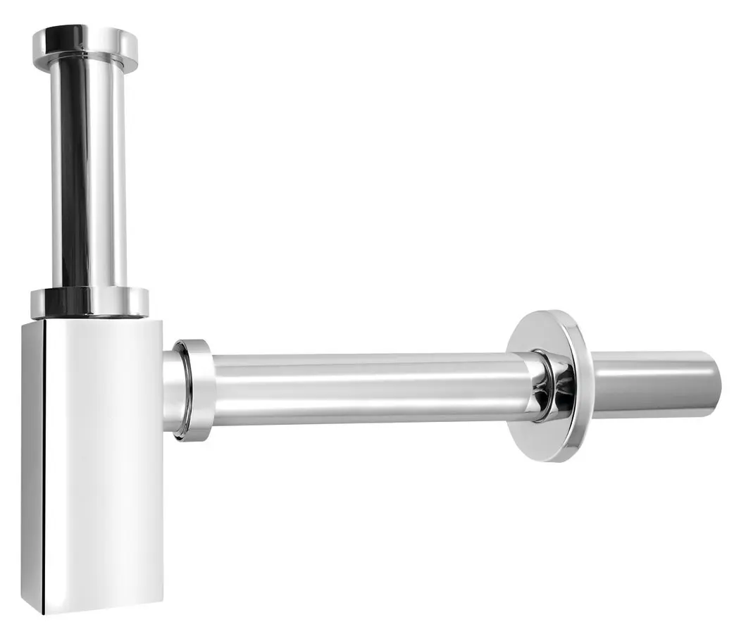 Aqualine Siphons - sifons izlietnei, kantains 5/4, hromēts CV1004