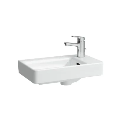 Laufen Pro S - rokas izlietne 48x28 cm, 1 krāna caurums labajā pusē, LCC, balta H8159544001041