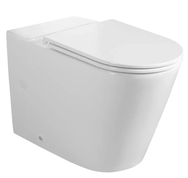 Sapho Avis - WC kombinētā bļoda, Vario noteka, Vortex Rimless, balts PC106-111