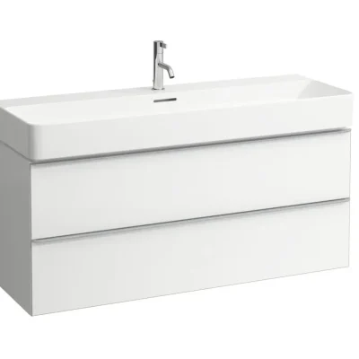 Laufen Space - izlietnes apakšskapis, 119x41x52 cm, 2 atvilktnes, balts H4102221601001