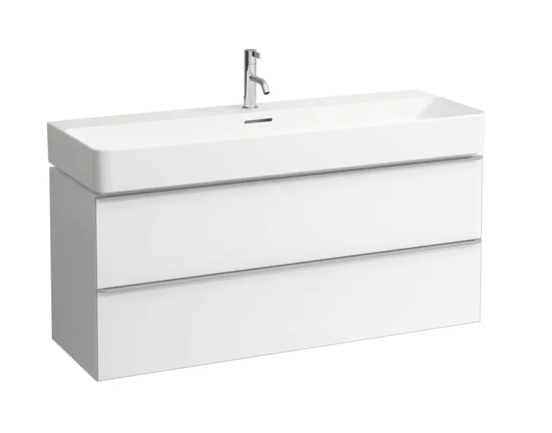 Laufen Space - izlietnes apakšskapis, 119x41x52 cm, 2 atvilktnes, balts H4102221601001