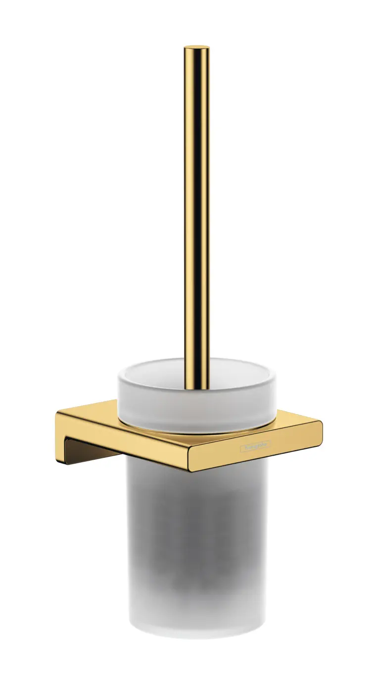 Hansgrohe AddStoris - sienas montējams birstes turētājs, stikls matēts/pulēta zelta apdare 41752990