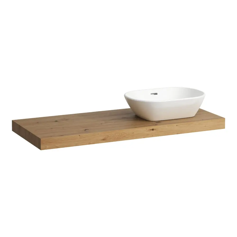 Laufen Lani - izlietnes virsma, 118 cm, izgriezums labajā pusē, ozols H4046731122671