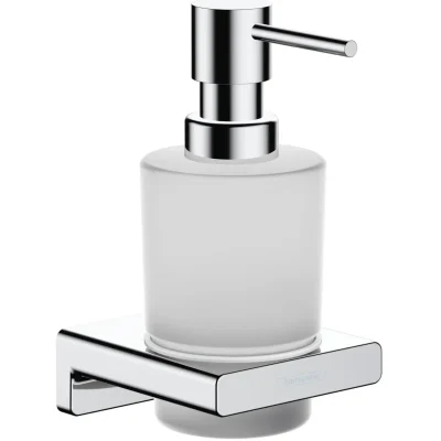 Hansgrohe AddStoris - ziepju dozators ar turētāju, matēts stikls / hromēts 41745000