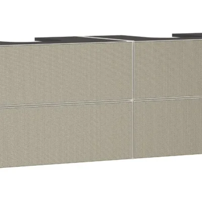 Hansgrohe Xevolos E - izlietnes apakšskapītis 157x56x55 cm, 4 atvilktnes, matēti bēšs/bronza 54200390