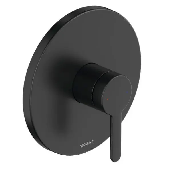 Duravit C.1 - zemapmetuma dušas maisītājs, matēti melns C14210010046