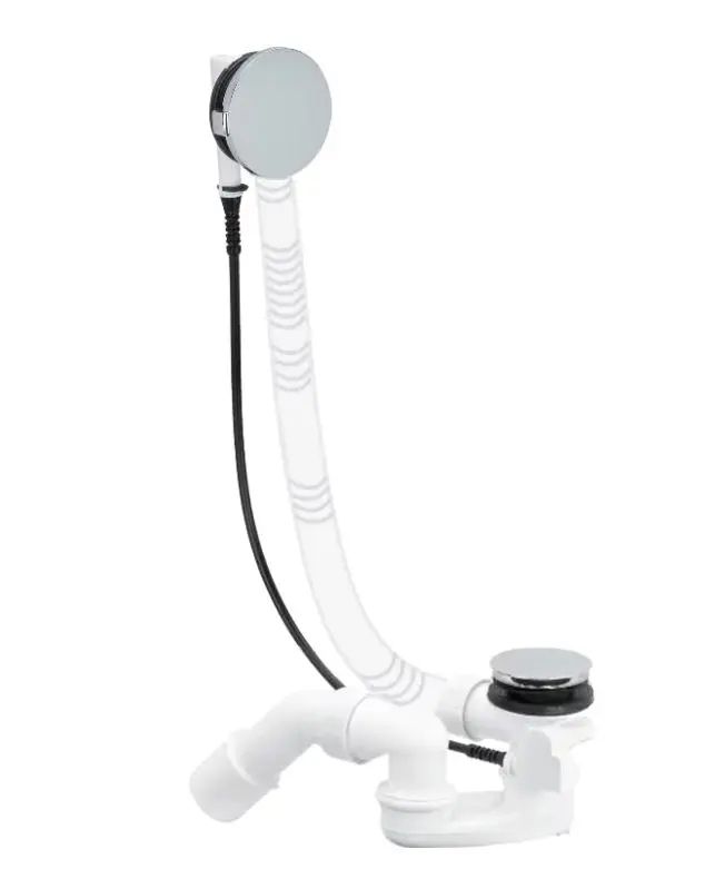 Villeroy & Boch piederumi - noteces un pārplūdes komplekts, hroms U90960461