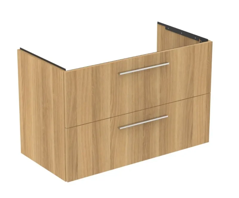 Ideal Standard i.Life B - izlietnes skapītis, 100x63x51 cm, 2 atvilktnes, kreisajā pusē, dabīgs ozols T5584NX