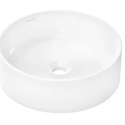 Hansgrohe Xuniva S - uz virsmas uzstādāma roku mazgāšanas izlietne, diametrs 40 cm, bez pārplūdes, SmartClean, balta 61071450