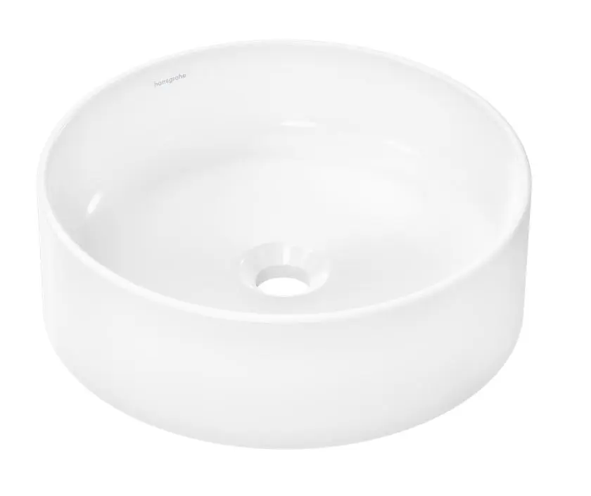 Hansgrohe Xuniva S - uz virsmas uzstādāma roku mazgāšanas izlietne, diametrs 40 cm, bez pārplūdes, SmartClean, balta 61071450