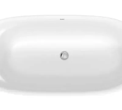 Duravit Cape Cod - Brīvi stāvoša vanna, 165x78 cm, DuraSolid, ClickClack, balta 700459000000000