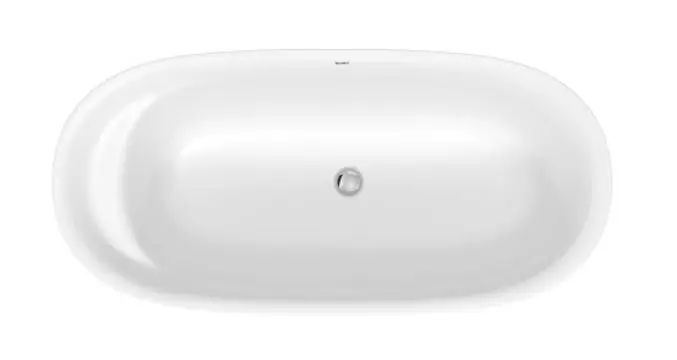 Duravit Cape Cod - Brīvi stāvoša vanna, 165x78 cm, DuraSolid, ClickClack, balta 700459000000000