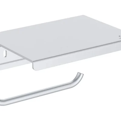 Ideal Standard ALU+ - tualetes papīra turētājs ar plauktiņu, sudrabs BD592SI