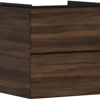 Hansgrohe Xelu Q - izlietnes apakšskapītis, 63x58x50 cm, 2 atvilktnes, tumšs valrieksts/matēti melns 54026670