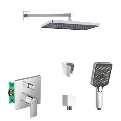 Hansgrohe/Kielle - dušas komplekts ar maisītāju un zemapmetuma iebūvējamo daļu, hroms SANI21HKK011