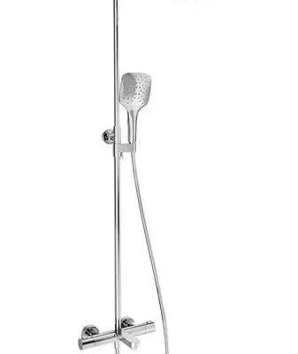 Ravak Termo - dušas komplekts ar vannas termostatu, 25 cm, 3 strūklas veidi, hroms X070163