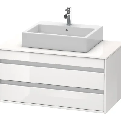 Duravit Ketho - izlietnes skapītis 50x100x55 cm, ar 2 atvilktnēm, balts spīdīgs KT665502222