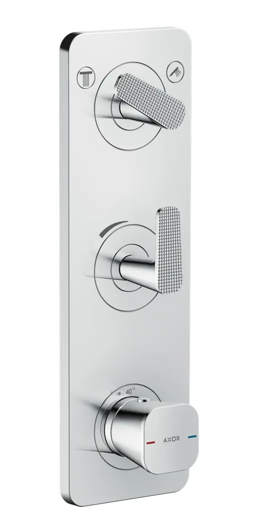 Axor Citterio C - zemapmetuma termostata maisītājs 2 patērētājiem, hroms 49701000