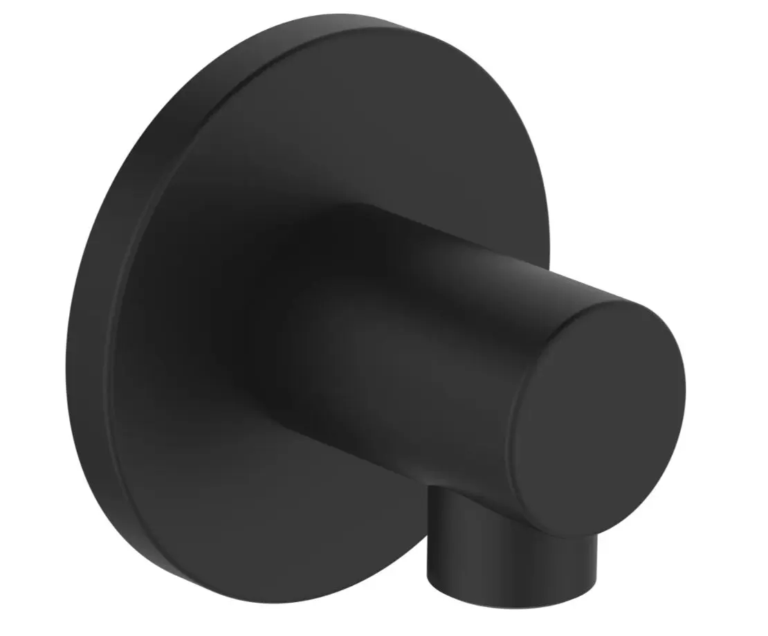 Hansa pieslēguma līkumi - sienas pieslēguma līkums, matēti melns 5118017333