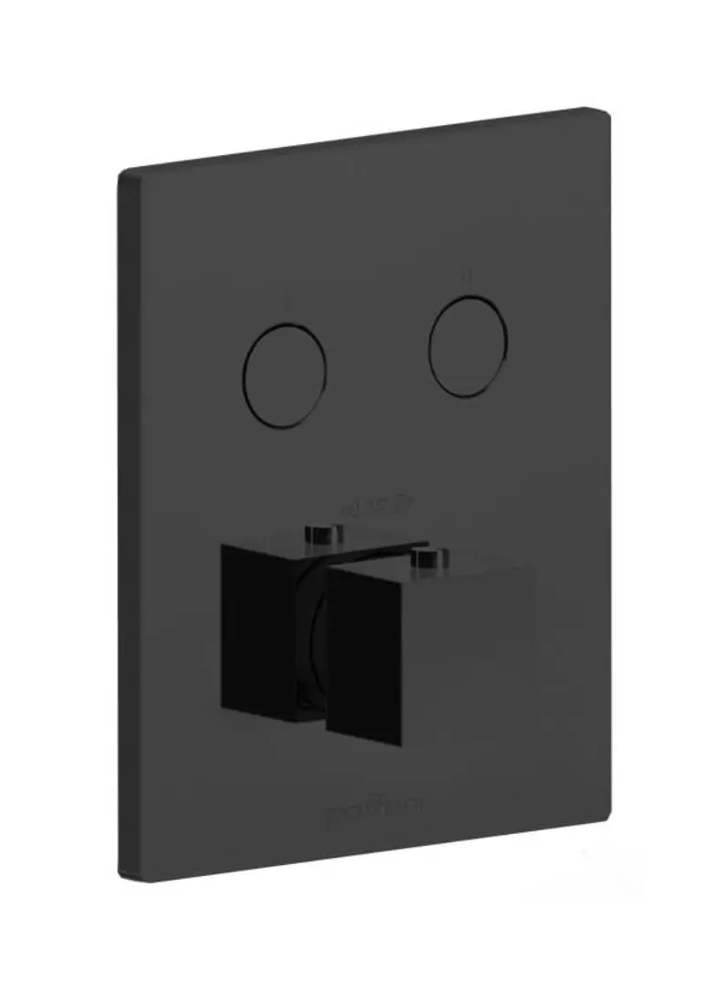 Paffoni Compact Box - zemapmetuma termostata maisītājs, 2 patērētājiem, matēti melns CPT518NO