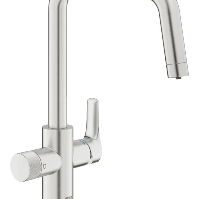 Grohe Blue Pure - virtuves izlietnes maisītājs Start ar filtra funkciju, Supersteel 30595DC0