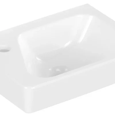 Villeroy & Boch Architectura - roku mazgājamā izlietne, 36x27 cm, ar pārplūdi, caurums jaucējkrānam pa kreisi, Alpu balts 43853601