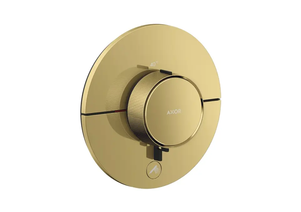 Axor ShowerSelect ID - termostata dušas maisītājs, zemapmetuma montāža, HighFlow, pulēta zelta apdare 36776990