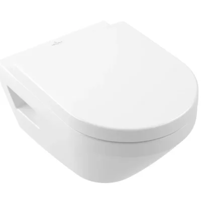 Villeroy & Boch Architectura - piekaramais WC ar SoftClosing sēdekli, TwistFlush, CeramicPlus, alpinbalts 5684CLR1