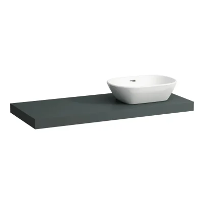 Laufen Lani - izlietnes virsma, 118 cm, izgriezums labajā pusē, pelēka H4046731122661