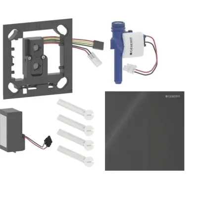 Geberit - Elektroniska pisuāra skalošanas vadība tips 40, darbība no tīkla, Bluetooth, stikls/melns 116.227.SJ.1