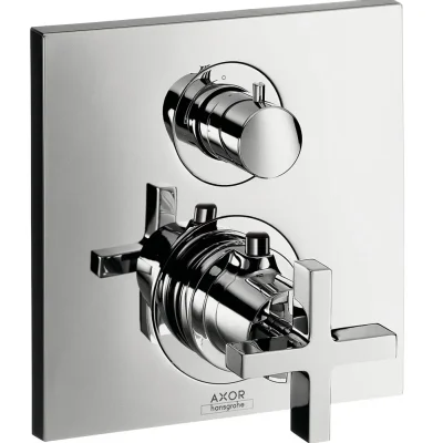 Axor Citterio - termostata maisītājs zemapmetuma montāžai ar noslēgvārstu, hroms 39705000