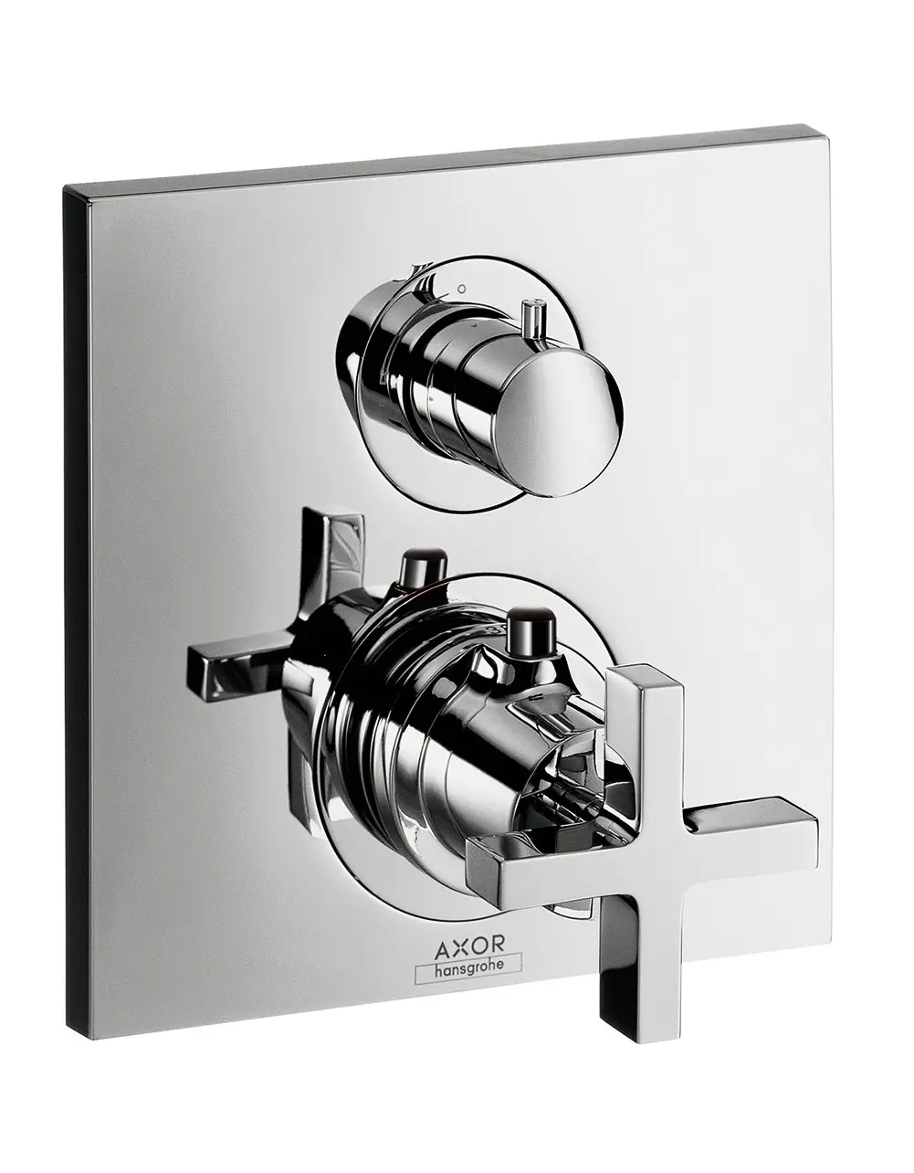 Axor Citterio - termostata maisītājs zemapmetuma montāžai ar noslēgvārstu, hroms 39705000