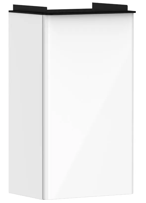 Hansgrohe Xelu Q - izlietnes skapītis, 63x34x27 cm, 1 durvis, eņģes labajā pusē, spīdīgi balts/matēti melns 54015670