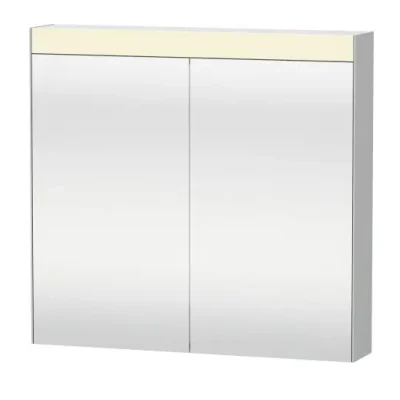 Duravit spogulis - spoguļskapis ar LED apgaismojumu, 76x81x15 cm, 2 durvis, balts LM7821000000000