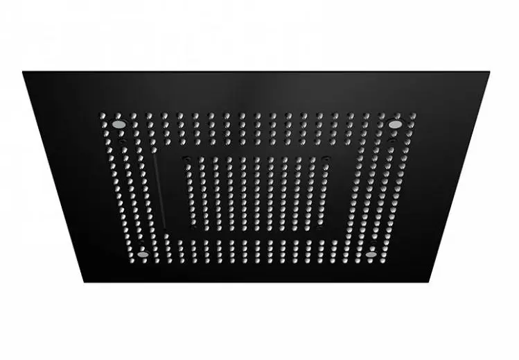 Steinberg 390 - galvas duša, 60x60 cm, 3 strūklu veidi, ar LED, matēti melns 390 6620 S