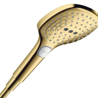 Hansgrohe Raindance Select E - rokas duša, 3 strūklas veidi, EcoSmart+, zelta izskats pulēts 28729990
