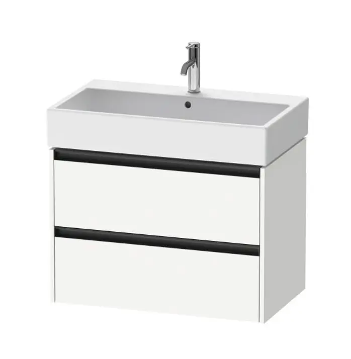 Duravit Ketho.2 - izlietnes skapītis, 55x78x46 cm, 2 atvilktnes, balts matēts K25277018180000