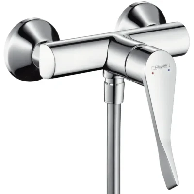 Hansgrohe Focus E2 - dušas vienas sviras maisītājs ar pagarinātu rokturi, hroms 31916000